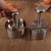 304 Stainless Steel Hamburger Meat Press Burger Patty Maker Mold Manual Cake Beef Pork Rice Press Making Molds Grill Meat Tool
