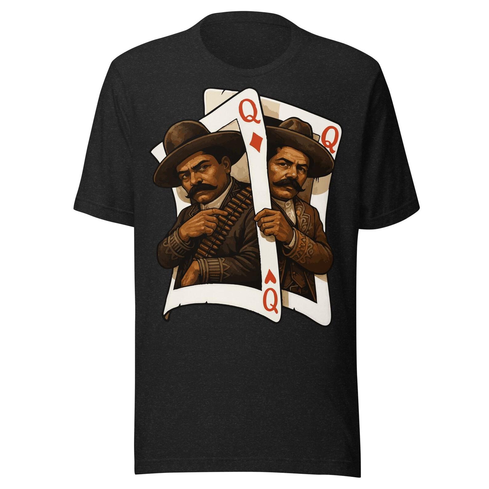 Zapata y Villa Cartas Unisex t-shirt M