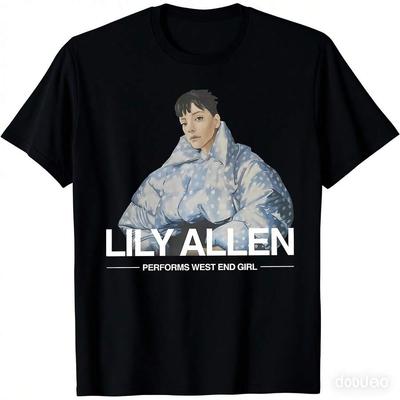 Unisex Allen Lily West End Tour 2026 TShirt  Pure Cotton Crewneck Short Sleeve Tee With Iconic