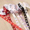 36  Yard Ribbon Gift 2.5CM Easy-to-Tie Heart Length-Sufficient Polyester Fade-Resistant Premium DIY-Friendly Foil-Stamped Durable