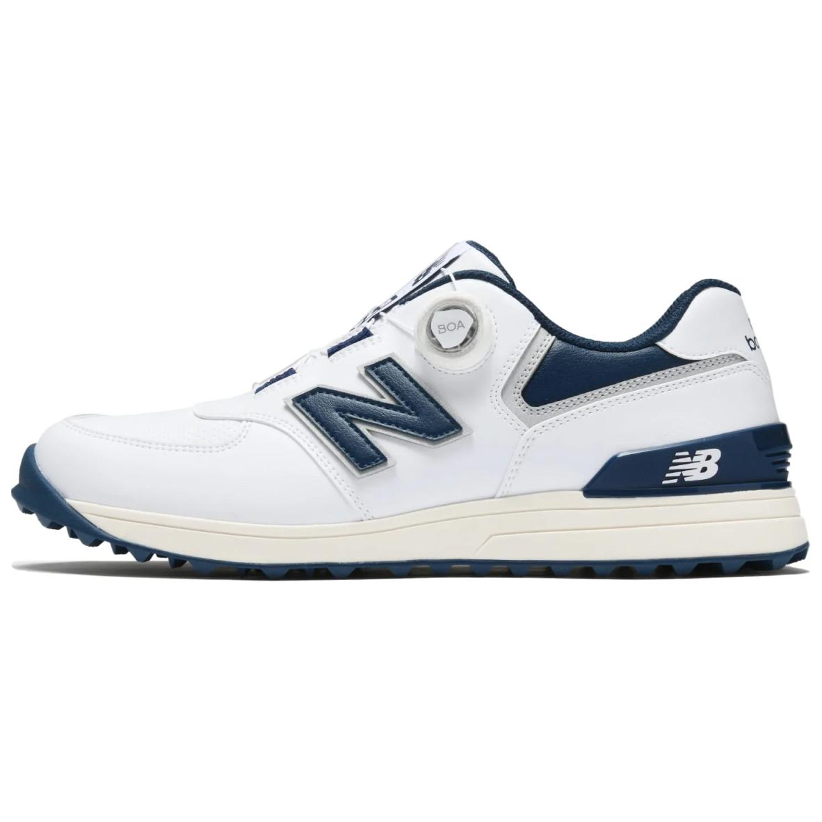 New Balance 574 Golf Navy Grey White UGBS574J Men s Golf Shoes 39.5