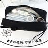 Black White Cat Print Handheld Pencil Case, Large Capacity Student Stationery Pouch, Portable School Pen Bag