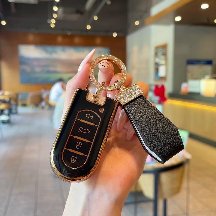 OFF WE GO TPU Car Key For Perodua Myvi Gen3/Bezza/Axia/Aruz Car Key Fob Cover Case with Keychain