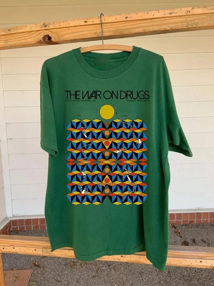 The War On Drugs Green Color Cotton T Shirt Full Size S5XL Unisex T-Shirt M