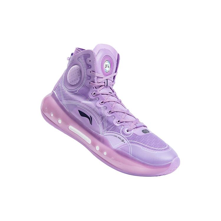 Li Ning YuShuai 14 Basketball Shoes Men's High top Misty Purple ABAQ033-6