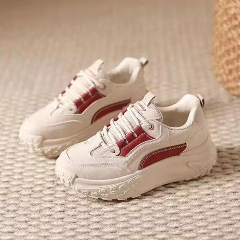 Spring Autumn Ladies Footwear High On Platform Sports Sneakers Women's Athletic Shoes Original Cheap New Arrival 2025 In Offer A