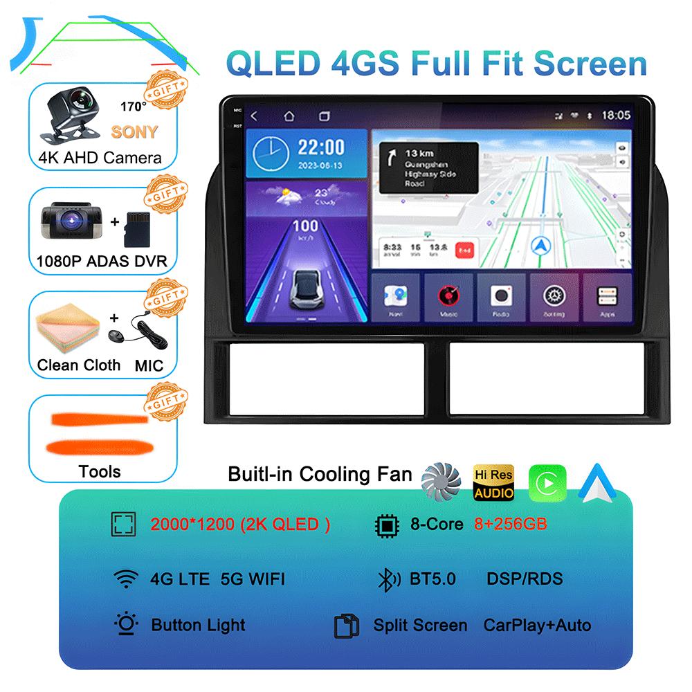 Android 14 Pentru Jeep Grand Cherokee II WJ 1998 - 2004 Radio Auto Player Multimedia Video Navigație GPS QLED IPS Nu 2din DVD 2 din