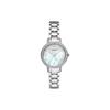 Relógio Série Céu Estrelado Movimento de Quartzo Pulseira de Aço Inoxidável Mostrador de Madrepérola Detalhes em Diamante Moda Simples Elegante AR11484-CLG