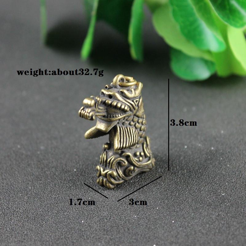 Retro Brass Dragon Statue Small Home Decorations Ornaments for Living Room Office Desk Tea Table Decor Accessories Copper Crafts