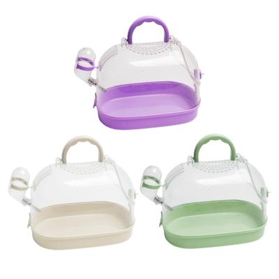 Hamster Carry Case Cage Hamster Accessories Travel Breathable Small Animal Carry Cage for Outdoor Hedgehog Mice Vacation Ferrets