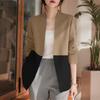 ZANZEA Women Casual V-Neck Long Sleeve Patchwork Thin Cardigan Tops