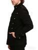 Men's Black Gothic Steampunk Military Band Jacket