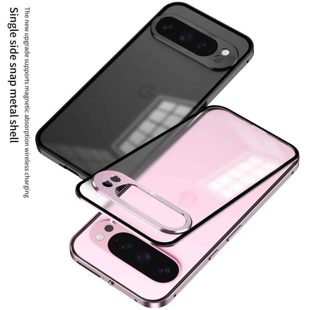 Google Pixel 10 Pro XL Magnetic Matte Metal Frame Snap-On Case