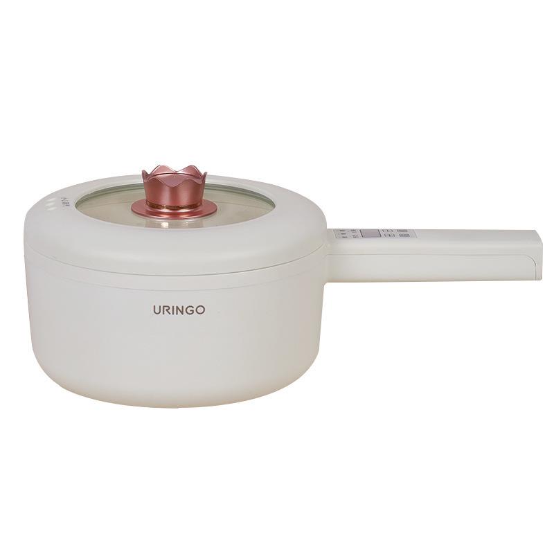 

1,6 л электрическая кастрюля для готовки портативная кастрюля мультиварка рисоварка керамическая подставка электрическая сковорода жареная с пароваркой 220 В EU