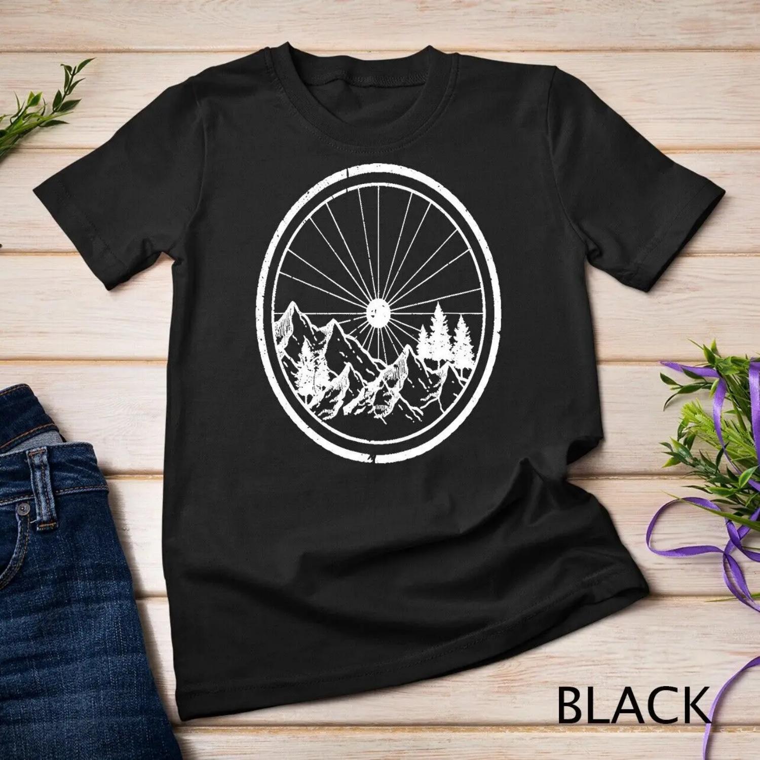 Mountain Bike T Shirt MTB Cycling Bicycle Biking S чёрный