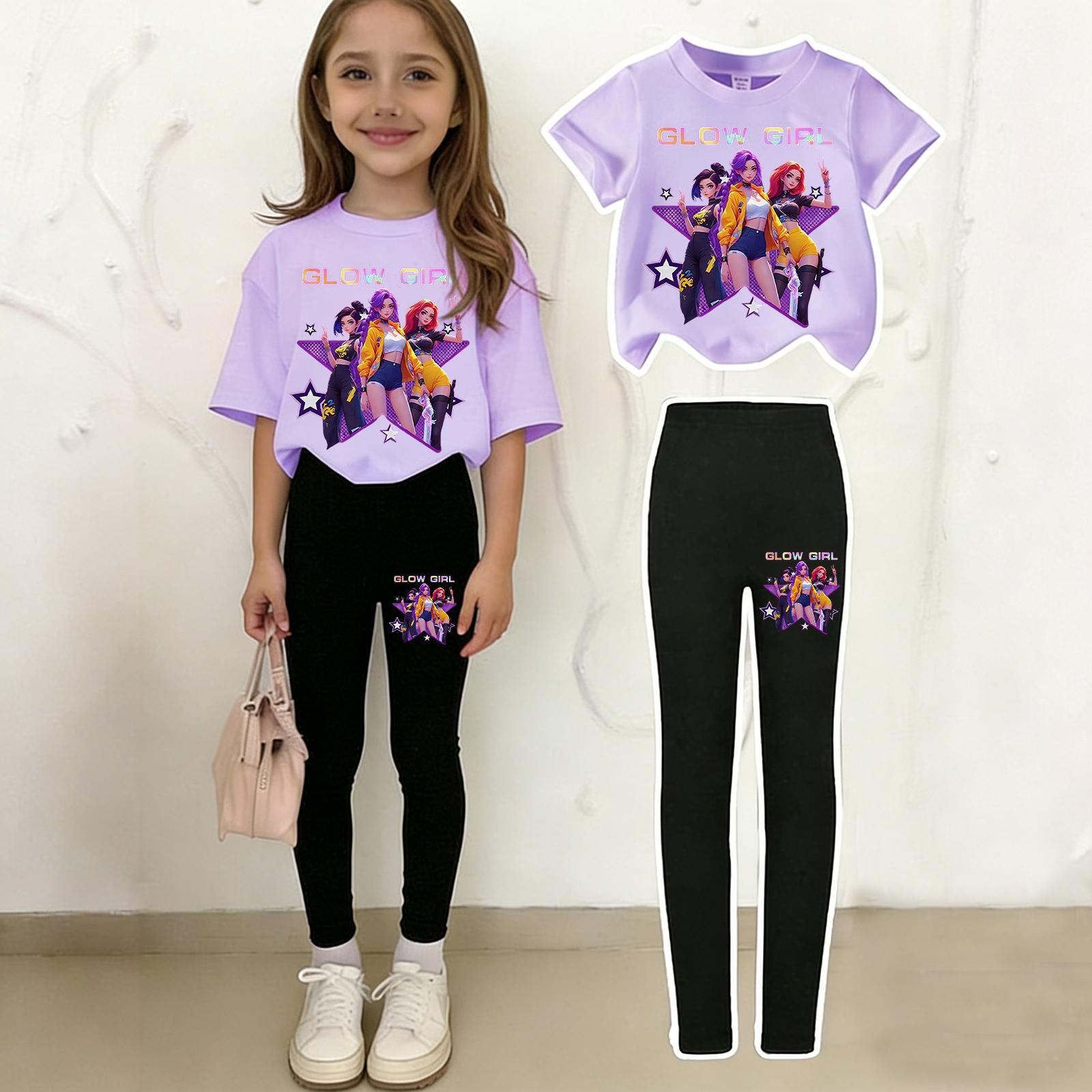 

Children s Casual Short-sleeved Printed Short-sleeved Shirt And Pants Two-piece Set 150