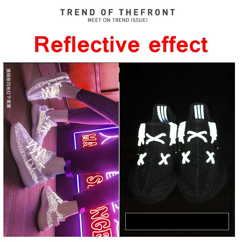 1Pair Reflective Shoelaces Quality Sneakers Shoelaces Round Laces for Shoes Diameter 0.4cm 100/120/140/160cm 1Pair Shoestrings