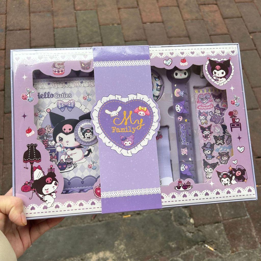 Hello Kitty Kuromi Melody Cinnamoroll Cartoon Password Lock Diary With Faux Leather Cover For Kids And Teens