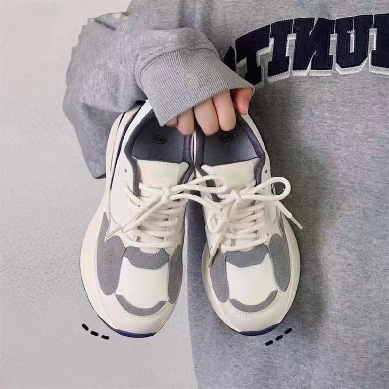 Spring Women's Vulcanize Shoes 2024 New Fashion Lace Up Soft Leather Casual Sneakers Woman Platform Sports Shoes for Women Tenis