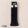 Y2K Butterfly Knot Winter Pile Socks Thickened Leg Socks New Women's Long Stockings  Gift