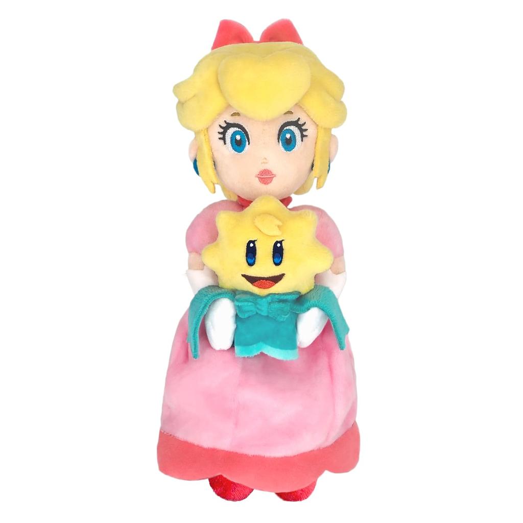 Sanei Boeki Princess Peach Showtime! Peach & Stella Plush Toy, W10 X D13 X H24.5cm (PPS01)