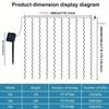 Solar LED Curtain Light Outdoor Garland Solar Fairy String Light Copper Wire Lamps for Garden Yard Wedding Party Holiday Decor