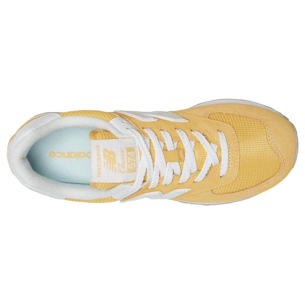 New Balance 574 Casual Running Shoes Pastel Yellow White Women's WL574FV2