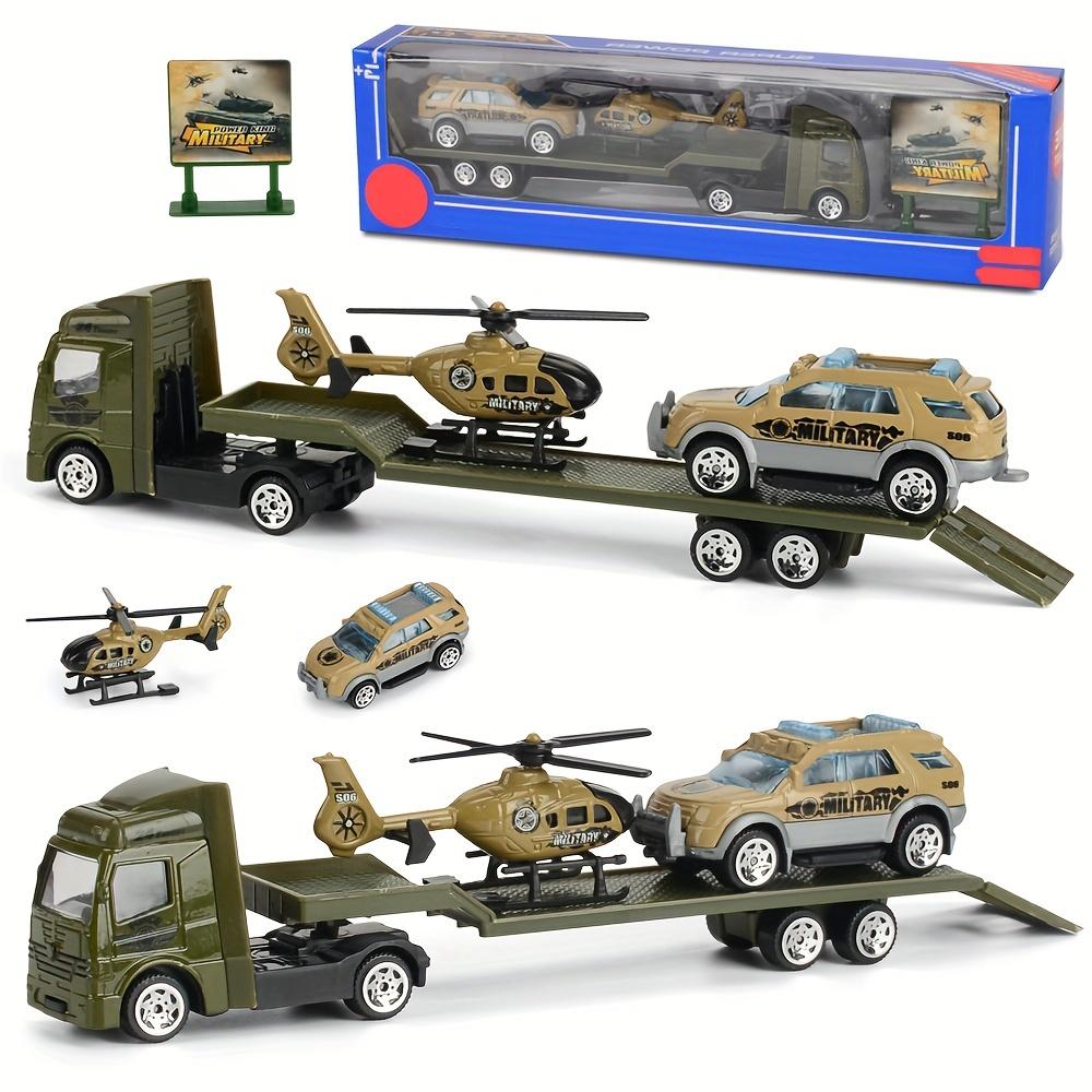 Play Vehicles Set Toy Construction Police Car Fire Engine Truck Playset Friction Powered Engineering Toy for Boys Girls Toddlers