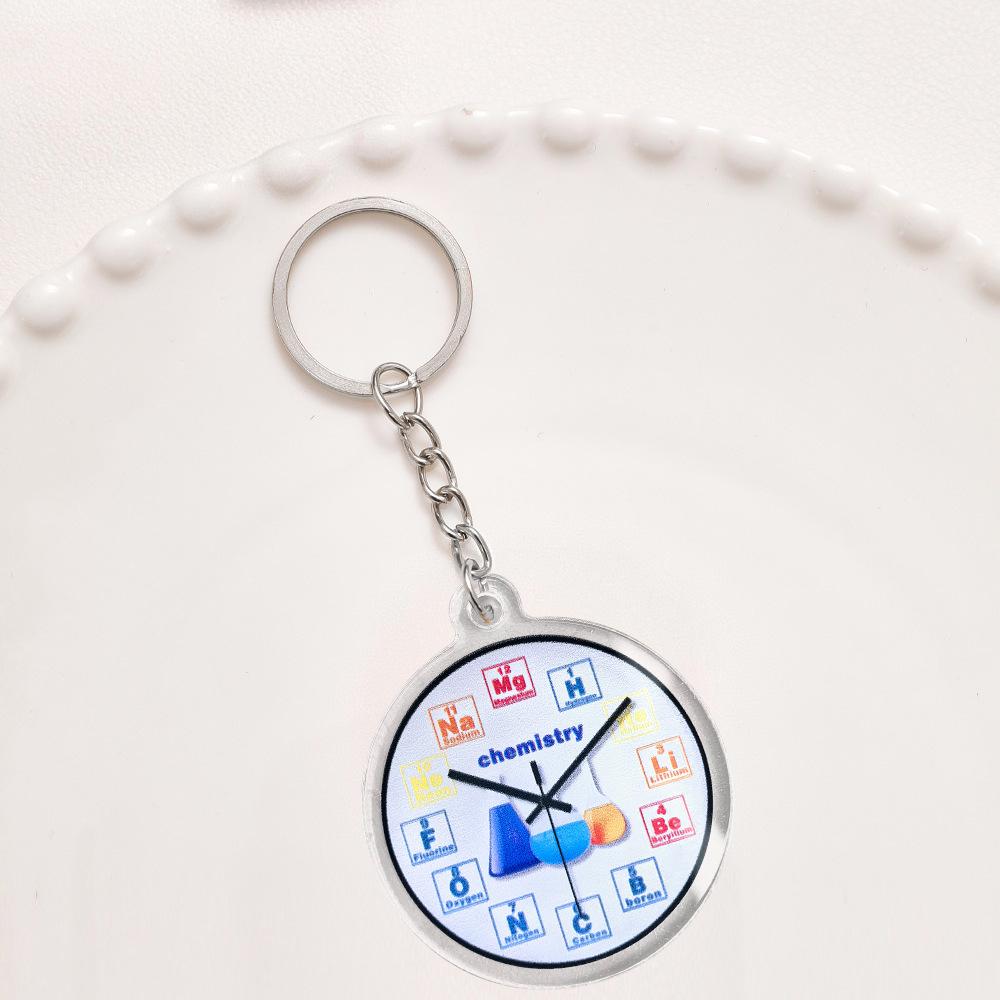Creative Chemistry Elements Acrylic Keychain - Fun Gift for Teachers and Students