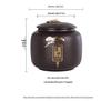 Exquisite Gilded Purple Clay Tea Storage Can - Moisture-Proof Ceramic for White, Black, and Pu'er Tea