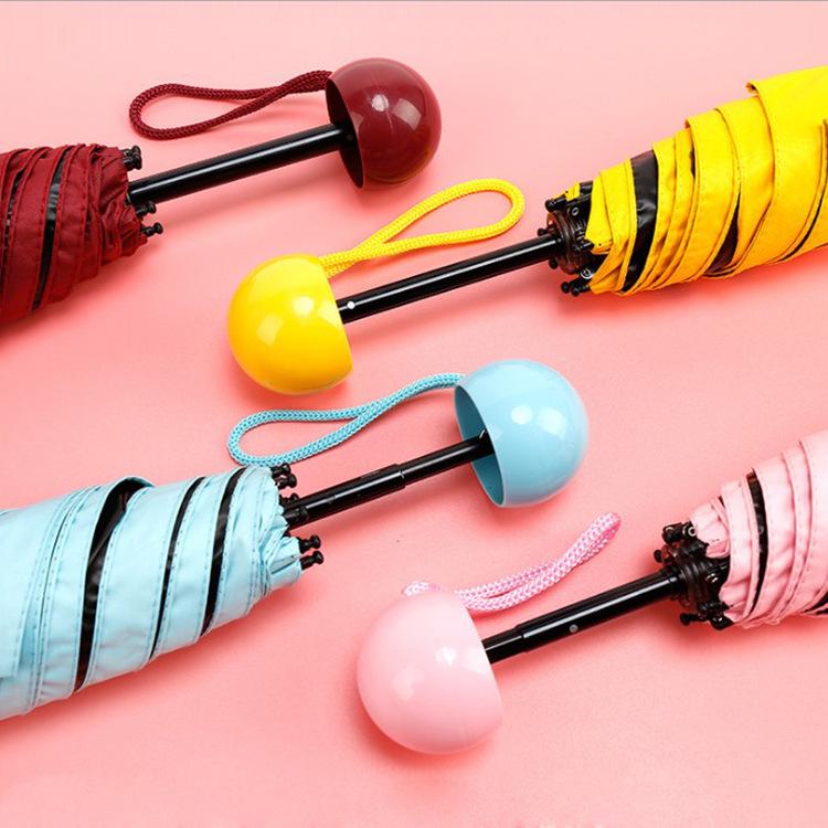 Capsule Umbrella 50% Off Vinyl Umbrella Ultra-light Mini Pocket Sunscreen Parasol Umbrella Can Be Printed LOGO