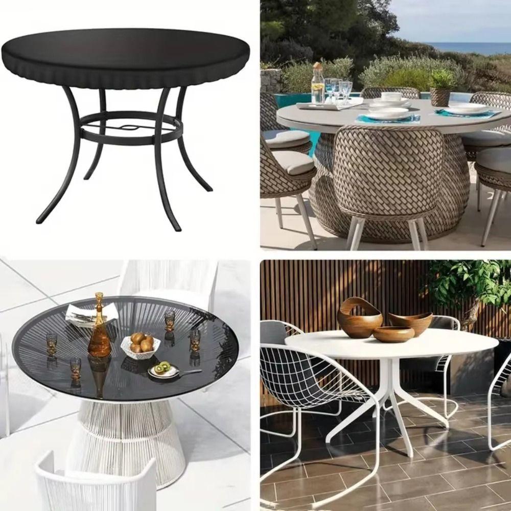 Copertura Tonda per Tavolo Antipolvere Impermeabile Copertura per Mobili da Giardino Patio Terrazza