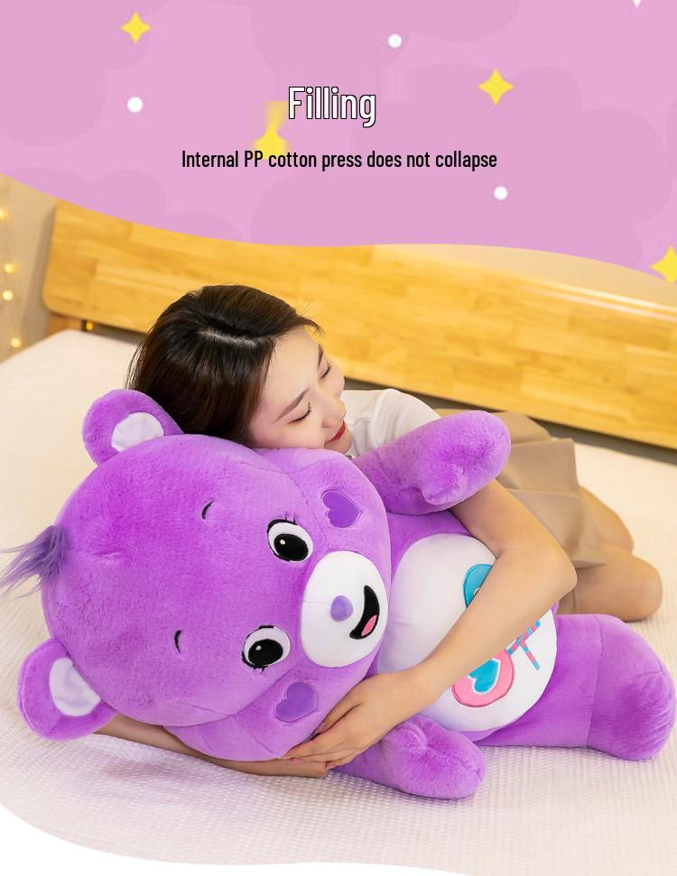 Creative Rainbow & Angry Bear Plush Toy - Cartoon Doll, Perfect Children's Birthday Gift