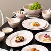 RuHan Embossed Ceramic Dinner Plate