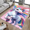 1pc Unicorn Rainbow Carpet Anti Slip Polyester Floor Mat for office.Bedroom