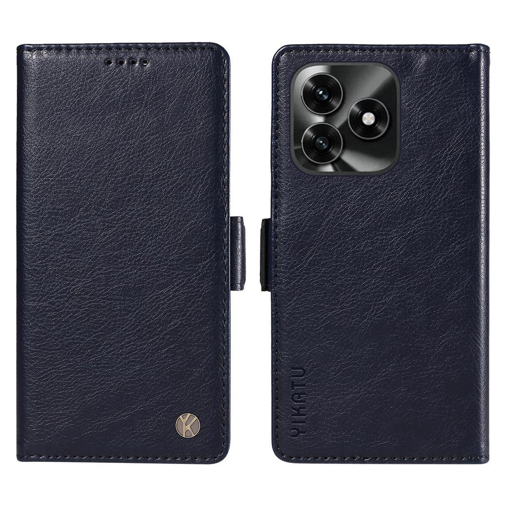 For Honor X5c Plus 4G Case YIKATU YK-007 Litchi Texture PU Leather Wallet Phone Cover