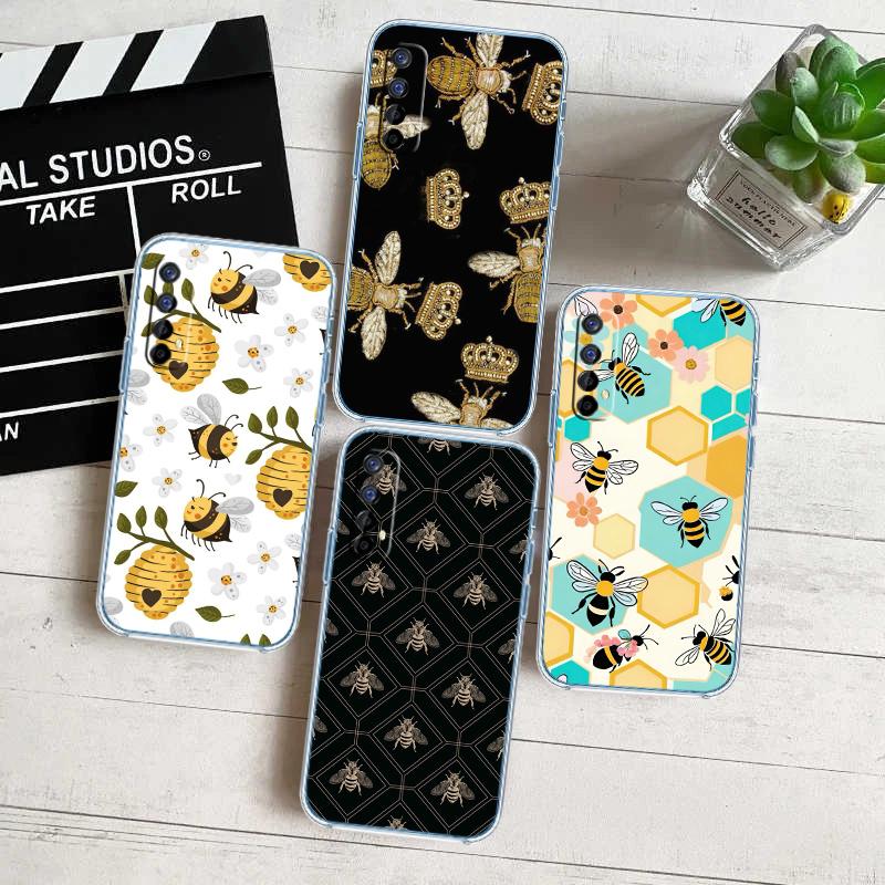 RA3 Art Bees Cartoon Phone Case for Motorola Moto G10 G20 G30 G31 G32 G34 G35 G41 G42 G50 G51 G52 G55 G60 G60S G62 G71 G72 G75