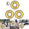 8 Pcs Skateboard Scooter 608 Ball Bearing Miniature Skate Roller Ball Bearings Kit(yellow 9)