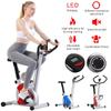 Blau/Rote LED-Anzeige Fahrrad Heimtrainer Heimtrainer Cardio-Tool Heim-Indoor-Cycling-Trainer Stationäres Bodybuilding-Fitnessgerät
