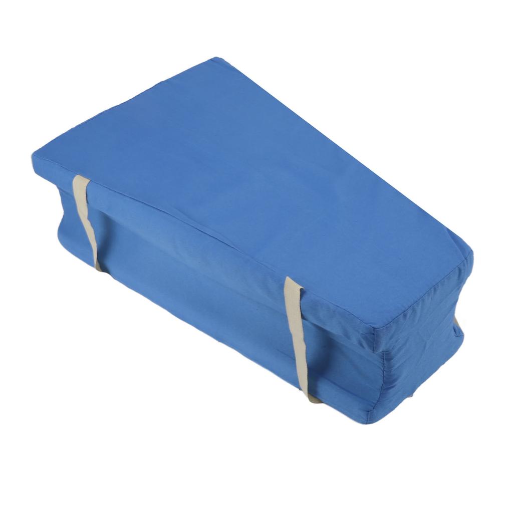 Leg Cushion Trapezoidal Grooved Sponge Body Positioning Pillow with Strap for Preventing Bedsores