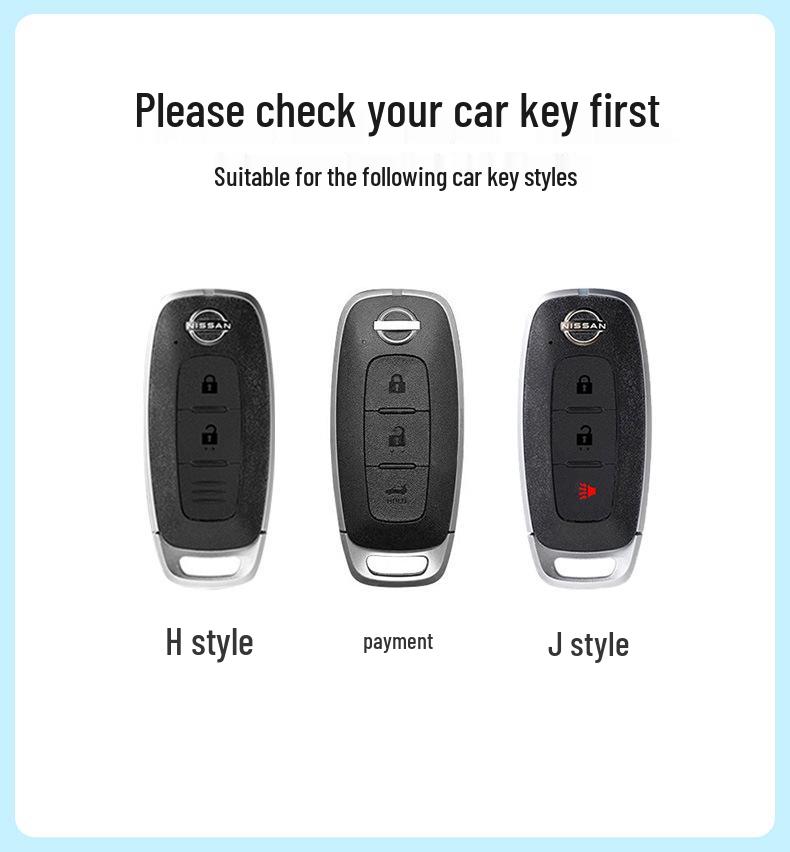 PU Key Case for 2023 Nissan Altima, 14th Gen Sylphy, Qashqai, X-Trail, Kicks, Murano, Tiida – Available in 3 Colors.
