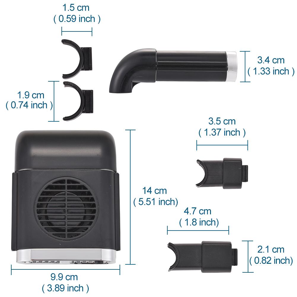 3-Speeds Car Seat Cooling Fan Summer Strong Wind Air Fan High Airflow for Car Headrest Electric Blower Cool the Body Back 5V