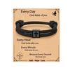 Elegant Rope Chain Bracelet With Crosses Pendant Sturdy Stainless Steel Unisex Fashion Accessory