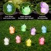 10PCS Mini Frogs Glow At Dark Fairy Garden Miniatures Decoration Luminous Frog Vivarium Micro Landscape DIY Accessories