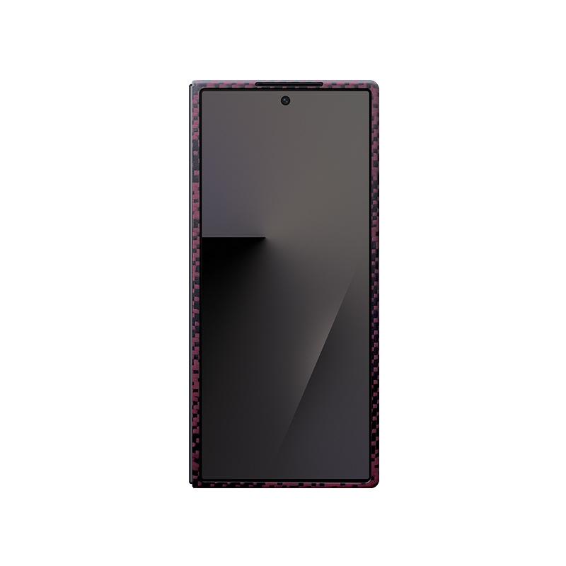 Applicable To Samsung Zfold7 Kevlar Mobile Phone Case Carbon Fiber Fold7 Magnetic Mobile Phone Case Anti-drop Protective Case