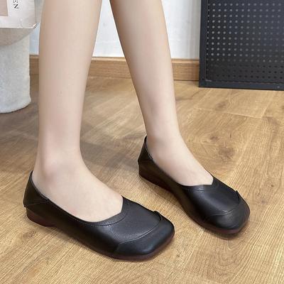 Damen Schuhe im Sale  Neue Slipper Damen Flats Herbst Eckige Zehenpartie Uni Flacher Ausschnitt Outdoor Täglich Lässige Flache Slipper