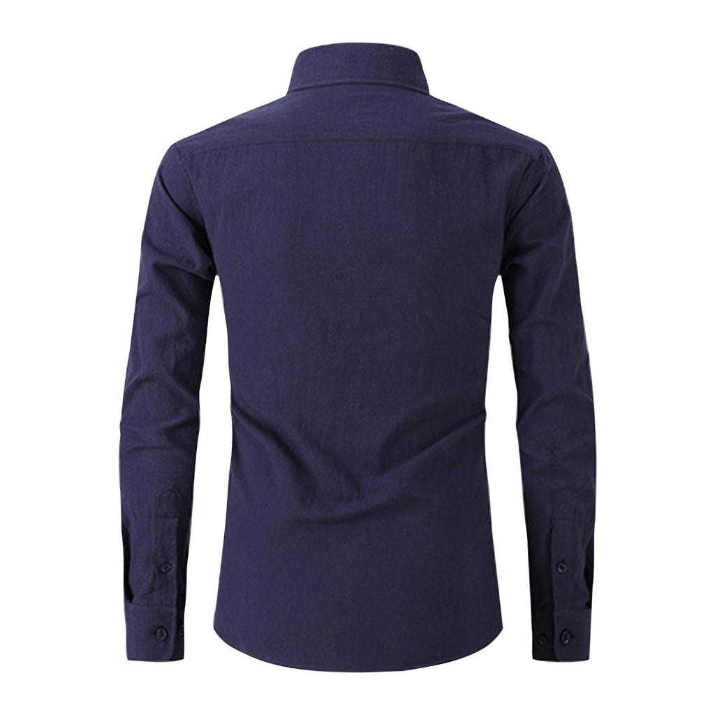 Camisa Elástica para Hombre Camisa de Manga Larga para Hombre Top para Hombre Delgado Color Pulgada Camisa