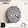 GREEM MARKET GMS03265 Wall Clock - Modern, Minimalist, Nordic Design, Stylish, Simple, Inorganic, Made of Cement Concrete, Industrial Style,