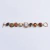 1 Stück Persönlichkeit Punk Metall Vergoldet Unregelmäßige Halskette Schmuck Boho Ethnischer Stil Vintage Harzstein Armbänder Für Frauen
