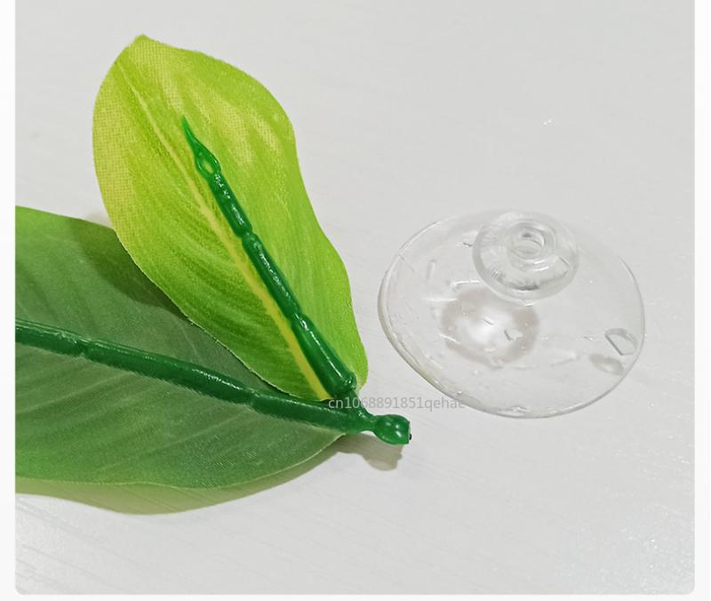 Grünes Blatt Hängematte für Betta Fische Stressreduzierende Aquariumsichere Dekoration mit Saugnapf für Aquarium Künstliche Pflanzen Dekoration